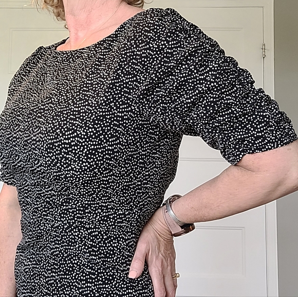 IMNYC Isaac Mizrahi mini polka dot fit & flare dress - Picture 6 of 11